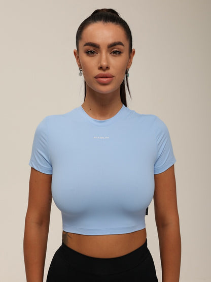 Cropped T-shirt FITRUN T-shirt Short SKIN BASE "Sky VE"