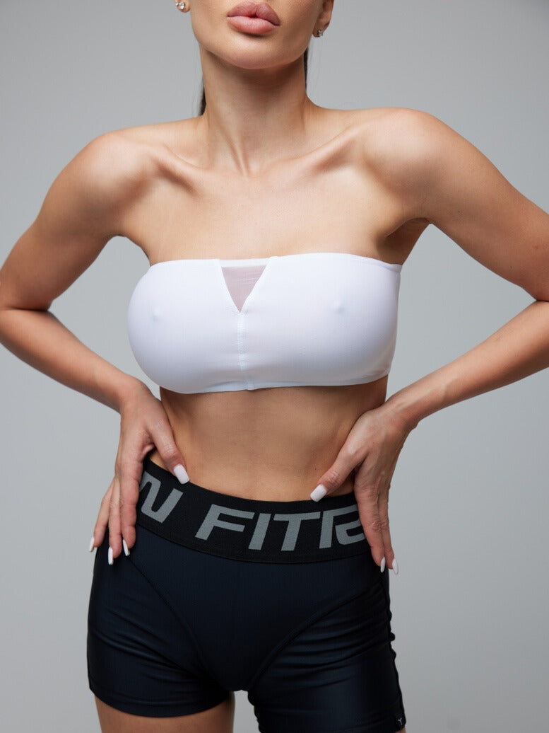 Sports Top FITRUN Top Bandeau SPIDER "Total White"