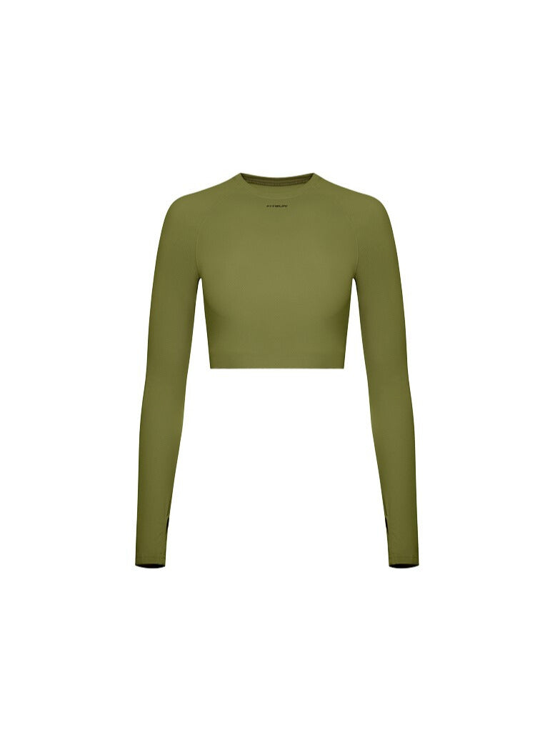 FITRUN Long Sleeve CORE "Khaki Relief"