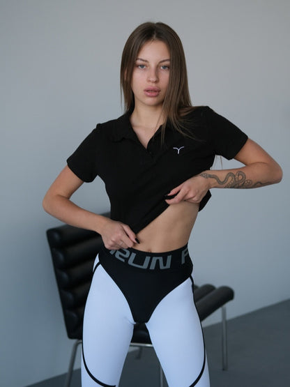 Polo FITRUN Polo Midi "Black"