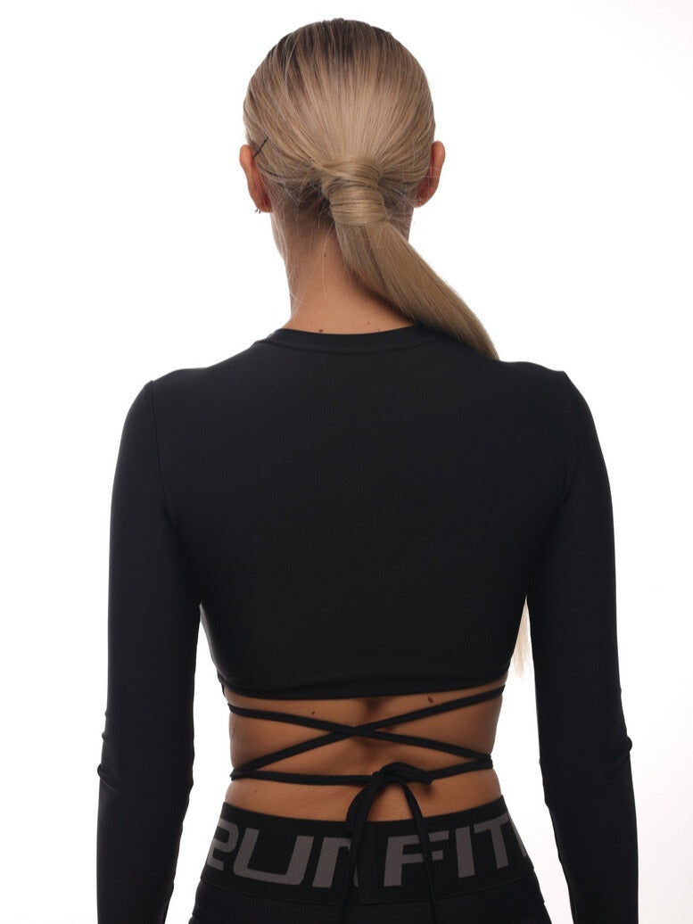 Rashguard scurtat FITRUN Mini Rash X „Negru”