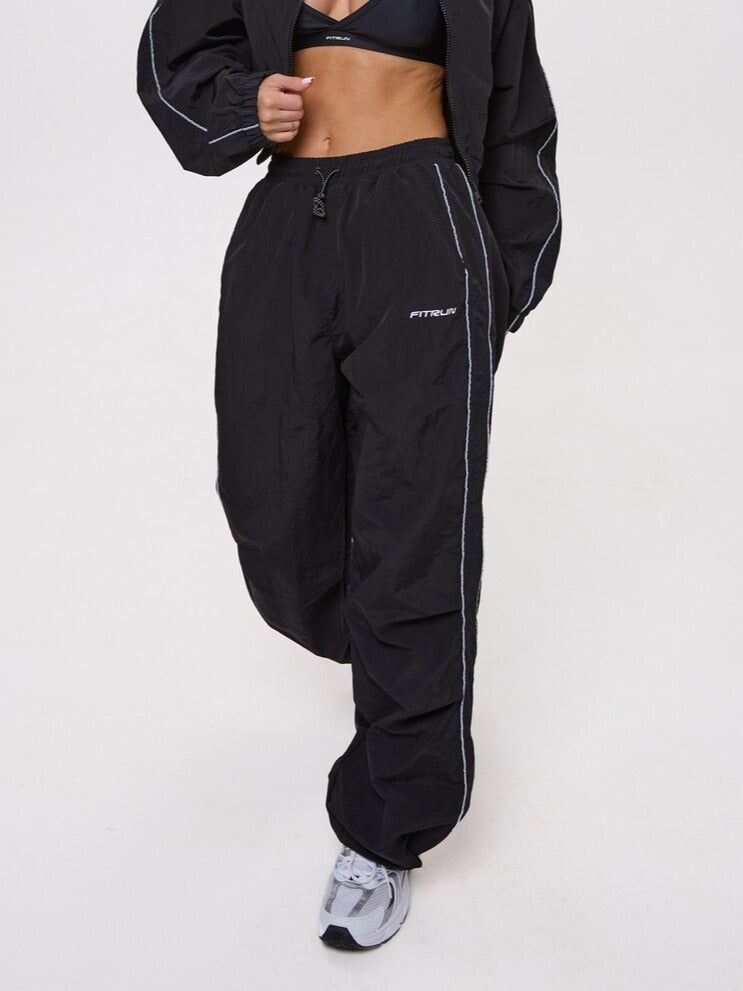 FITRUN Women's Woven Track Pants "Black"