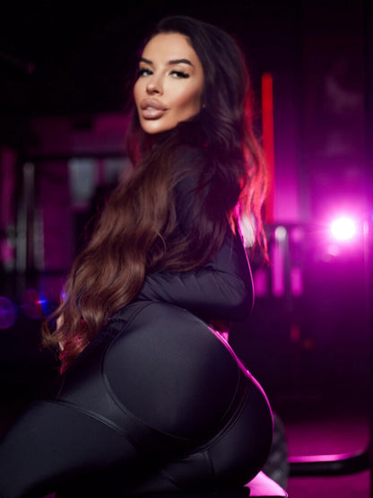 FITRUN Long Sleeve Vivid "Black Blaze"