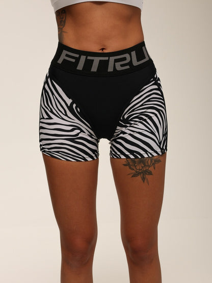Shorts FITRUN Shorts Super Nuts "Zebra"
