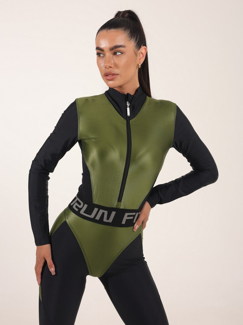 Jumpsuit FITRUN Jumpsuit Super Nuts NICE Long "Olive Blaze"
