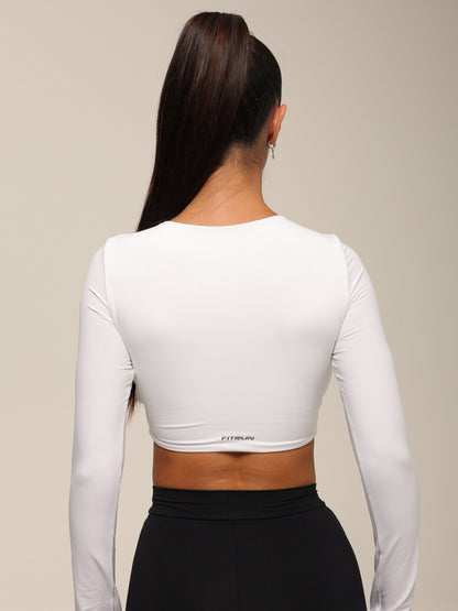 FITRUN Long Sleeve YOGA "White VE"