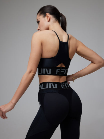 Sports Top FITRUN Top Motion "Total Black"