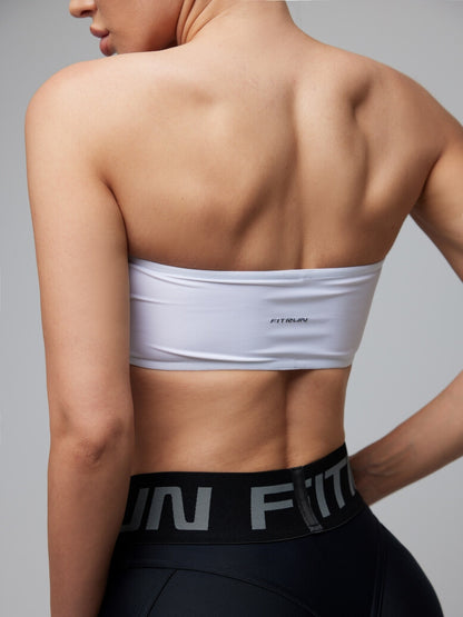 Sports Top FITRUN Top Bandeau SPIDER "Total White"