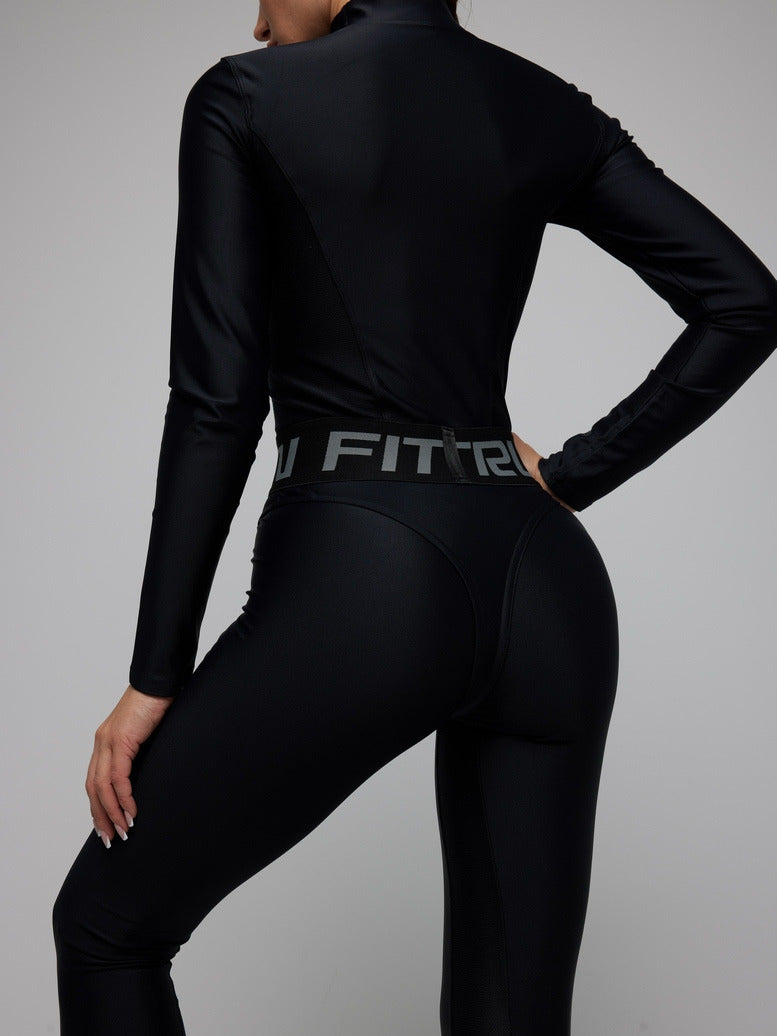 Jumpsuit FITRUN Jumpsuit Super Nuts Long "Total Black"