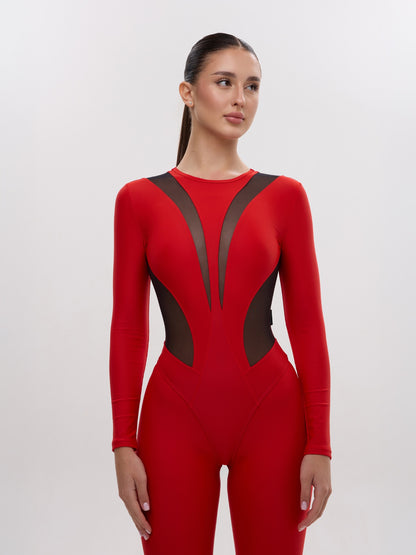 Jumpsuit FITRUN Jumpsuit SPIDER LINE "Red"