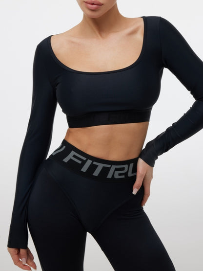 FITRUN Long Sleeve Bliss "Total Black"