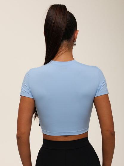 Cropped T-shirt FITRUN T-shirt Short SKIN BASE "Sky VE"