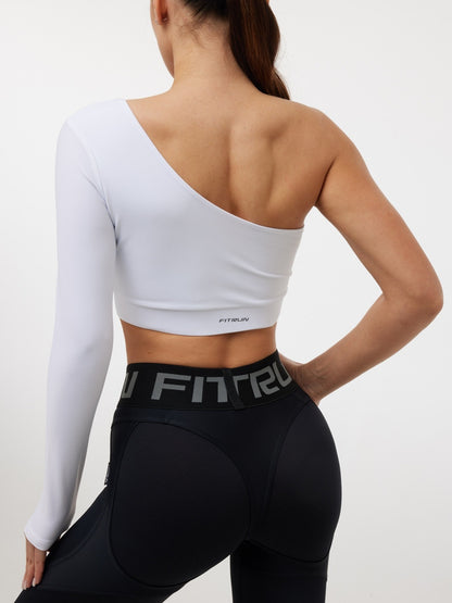 FITRUN Long Sleeve Racy "Total White"