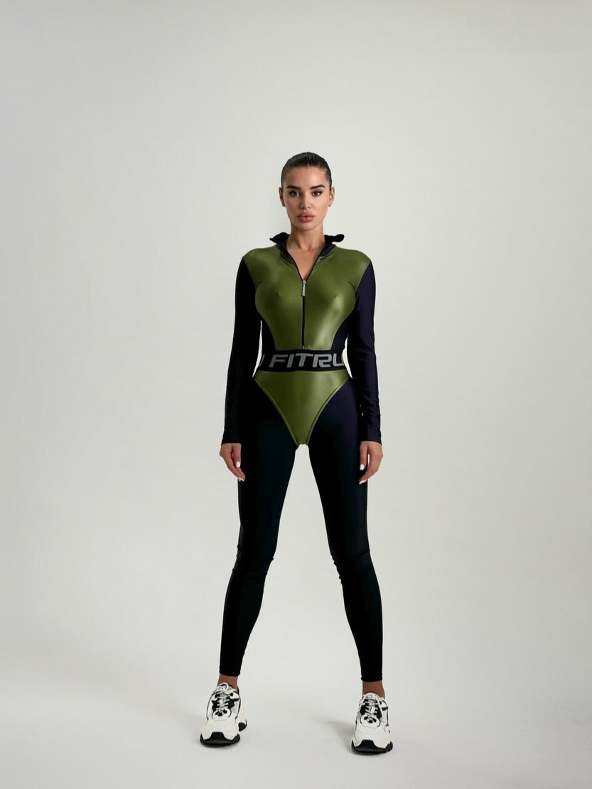 Jumpsuit FITRUN Jumpsuit Super Nuts Long "Olive Blaze"