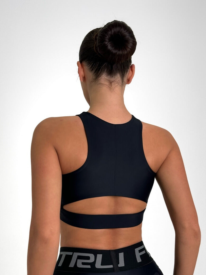 Sports Top FITRUN Top Comfort "Total Black"