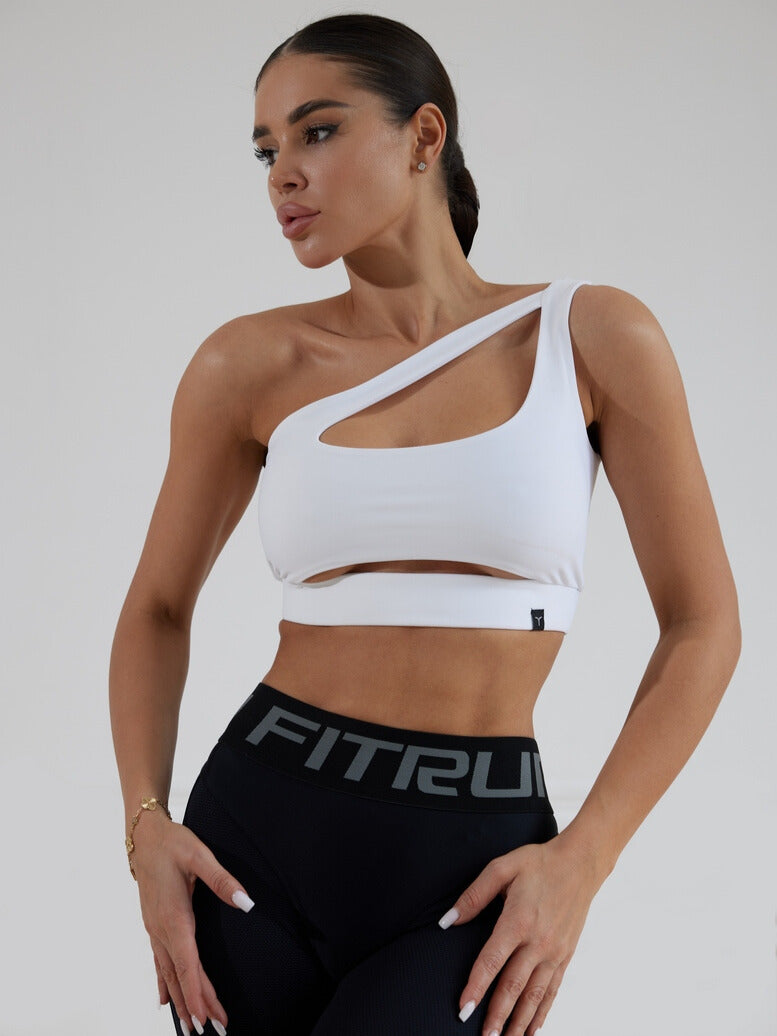 Sports Top FITRUN Top Racy "Total White"
