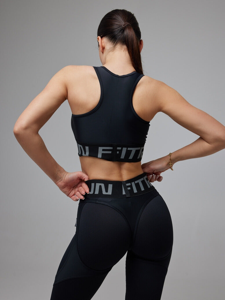 Sports Top FITRUN Top "Total Black"