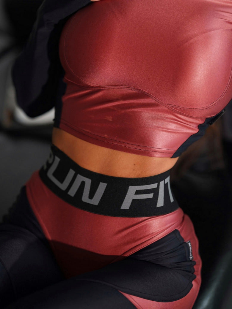 FITRUN Long Sleeve Vivid "Wine Blaze"