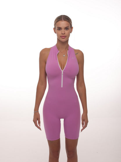 Jumpsuit FITRUN Jumpsuit YOGA Short "Fuchsia VE"