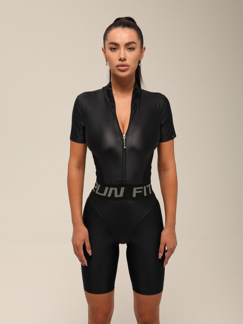 Jumpsuit FITRUN Jumpsuit Super Nuts Short "Black Blaze"