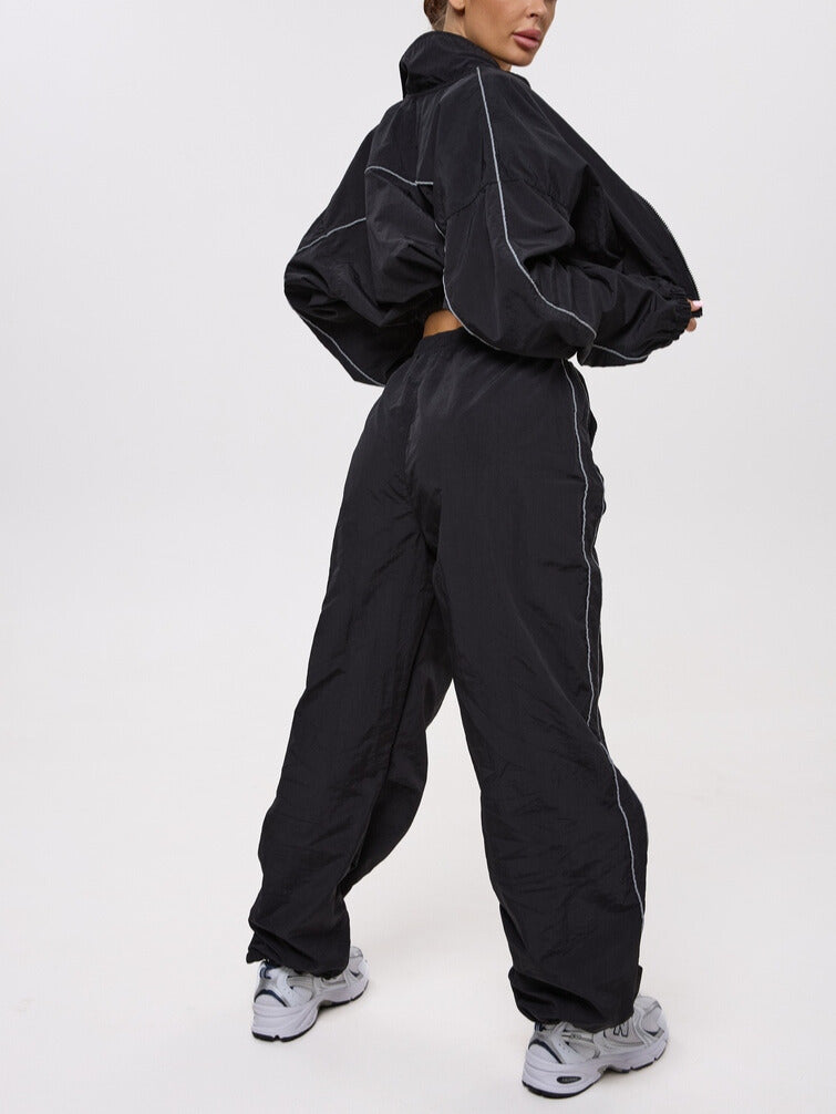FITRUN Women's Woven Track Pants "Black"