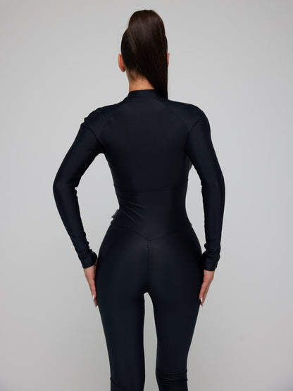 Jumpsuit FITRUN Jumpsuit Base Long "Total Black"