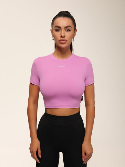 Cropped T-shirt FITRUN T-shirt Short SKIN BASE "Fuchsia VE"