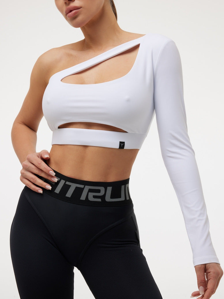 FITRUN Long Sleeve Racy "Total White"