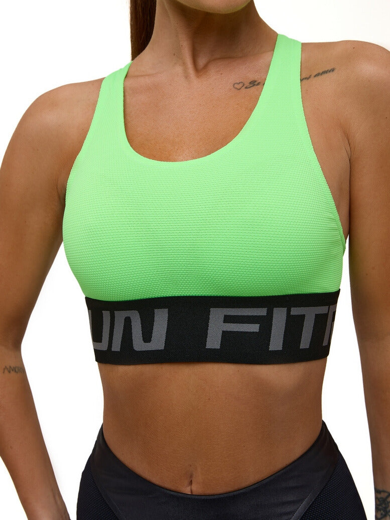 Sports Top FITRUN Top X Brand "Neon Green Relief"