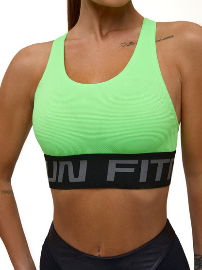 Sports Top FITRUN Top X Brand "Neon Green Relief"