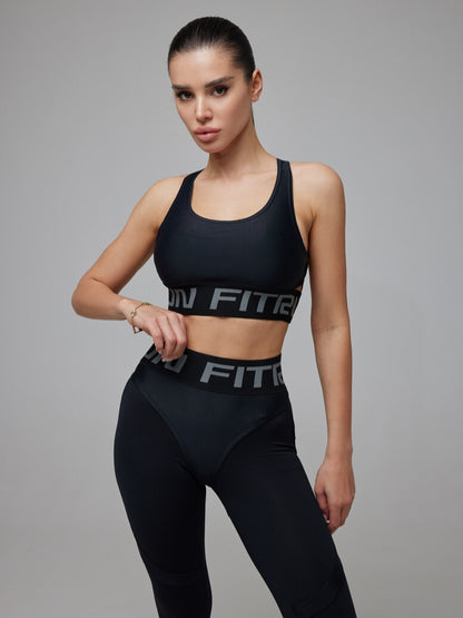 Sports Top FITRUN Top X Brand "Black"
