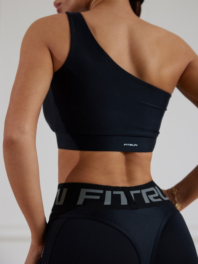 Sports Top FITRUN Top Racy "Total Black"