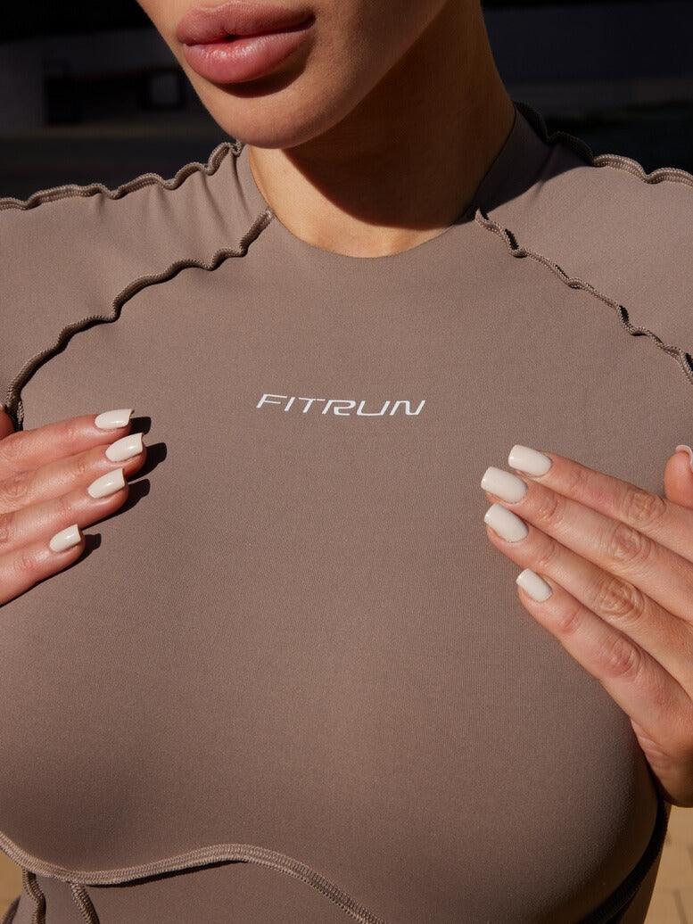 Jumpsuit FITRUN BodySuit Short Versa "Sand VE"