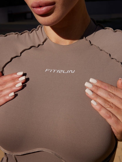 Jumpsuit FITRUN BodySuit Short Versa "Sand VE"