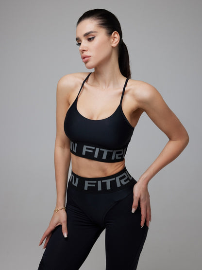 Sports Top FITRUN Top Motion "Total Black"