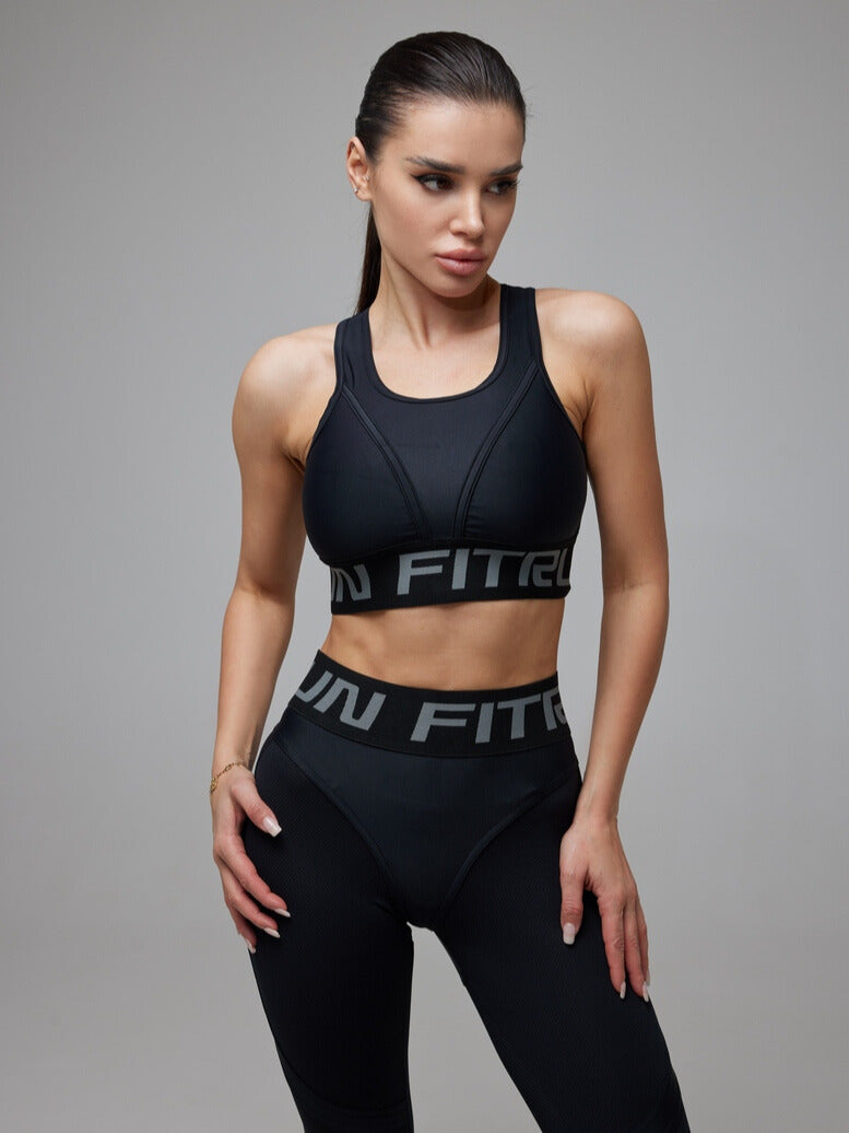 Sports Top FITRUN Top "Total Black"
