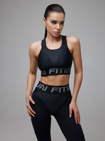 Sports Top FITRUN Top "Total Black"