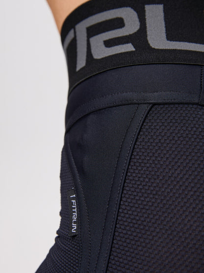 Leggings FITRUN Leggings Super Nuts Push-Up "Total Black Relief"