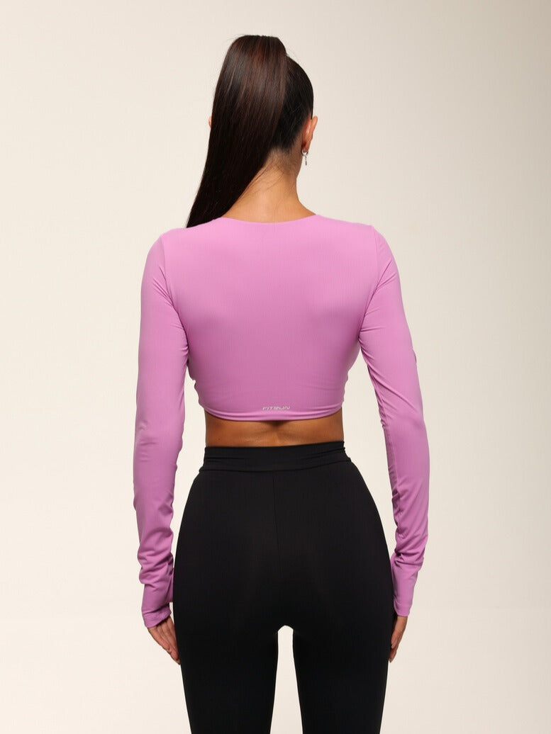 FITRUN Long Sleeve YOGA "Fuchsia VE"