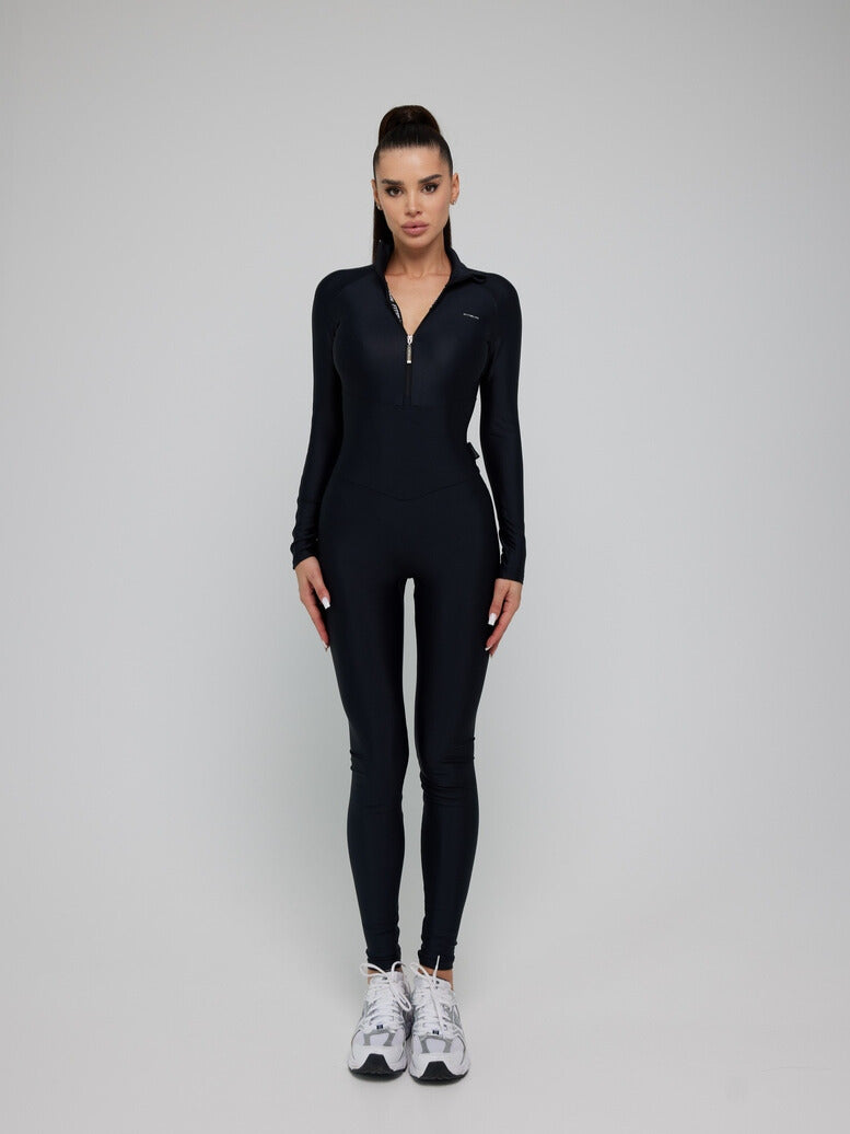 Jumpsuit FITRUN Jumpsuit Base Long "Total Black"