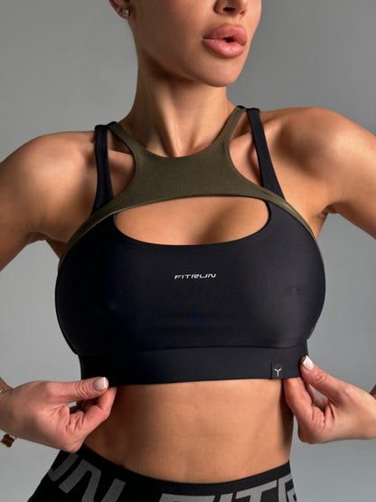 Sports Top FITRUN Top Comfort "Khaki Blaze"