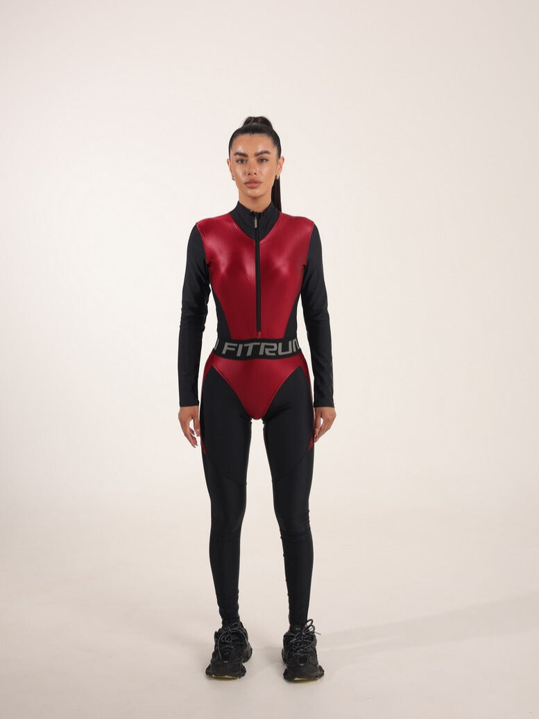 Jumpsuit FITRUN Jumpsuit Super Nuts NICE Long "Wine Blaze"