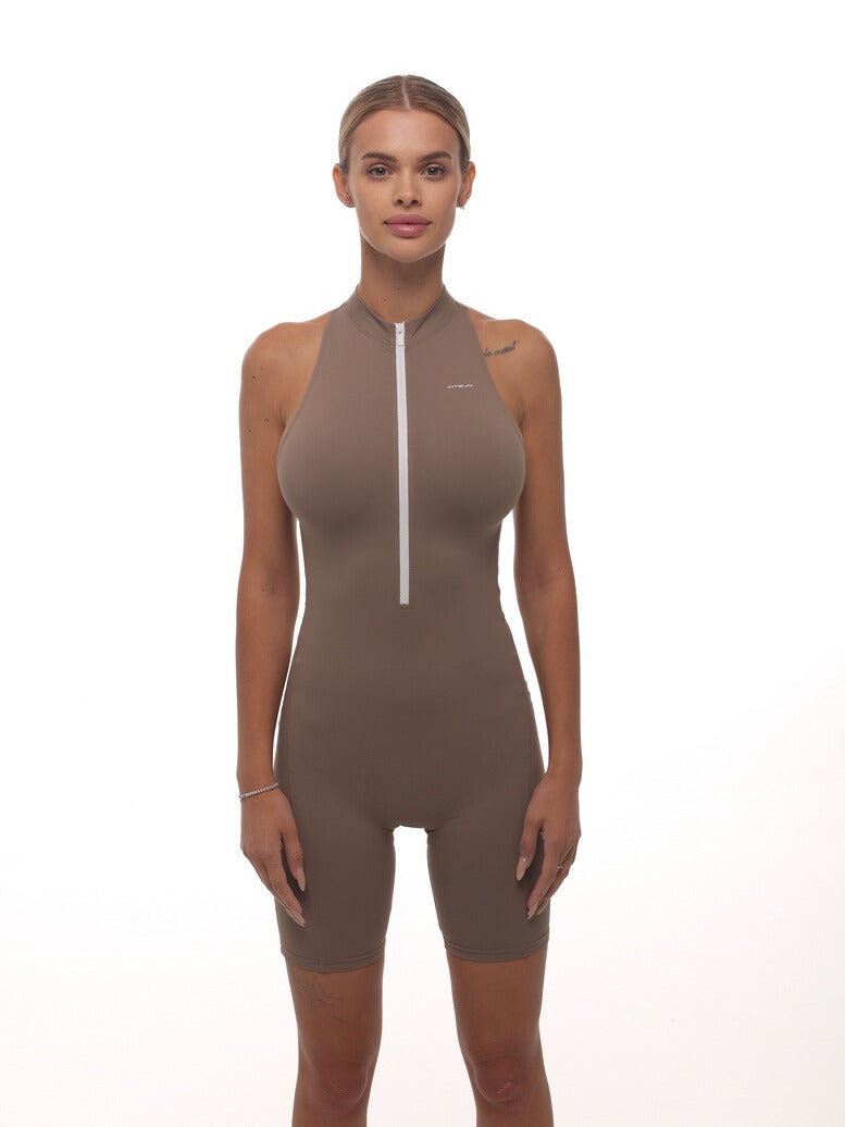 Jumpsuit FITRUN Jumpsuit YOGA Short "Sand VE"