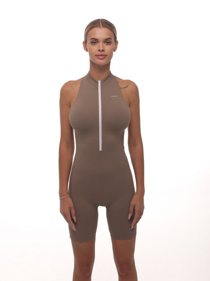 Jumpsuit FITRUN Jumpsuit YOGA Short "Sand VE"