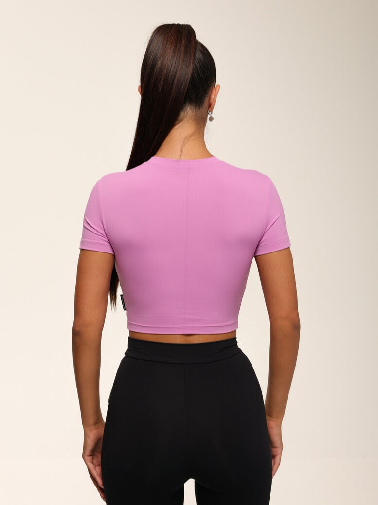 Cropped T-shirt FITRUN T-shirt Short SKIN BASE "Fuchsia VE"