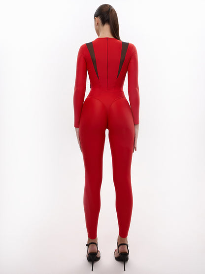 Jumpsuit FITRUN Jumpsuit SPIDER LINE "Red"