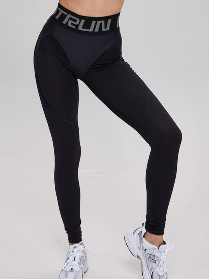 Leggings FITRUN Leggings Super Nuts "Total Black Relief"