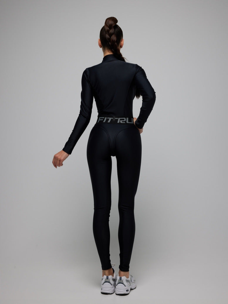 Jumpsuit FITRUN Jumpsuit Super Nuts Long "Total Black"