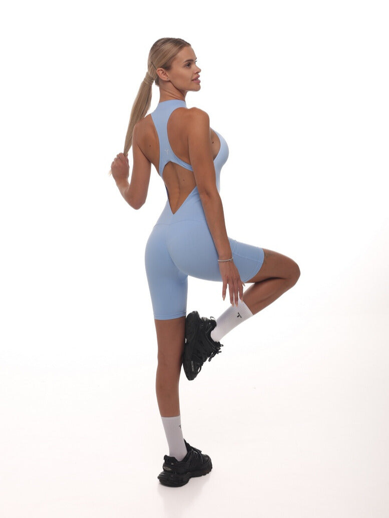 Jumpsuit FITRUN Jumpsuit YOGA Short "Sky VE"