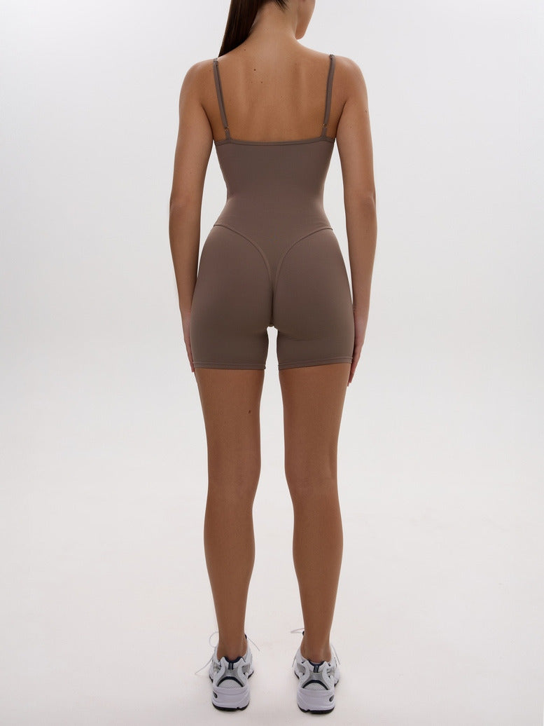 Jumpsuit FITRUN SKIN BODY Short "Sand VE"